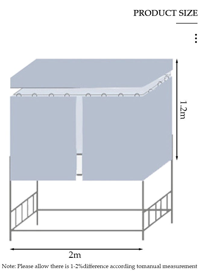 DUNISO تعتيم الرصيف العلوي سرير بطابقين الستائر غرفة النوم ديكور مقاوم للضوء زميل الغرفة غطاء الخصوصية المظلة صورة خلفية ديكور خلفية ستارة التعتيم 3 لوحات مع أعلى - Image 3